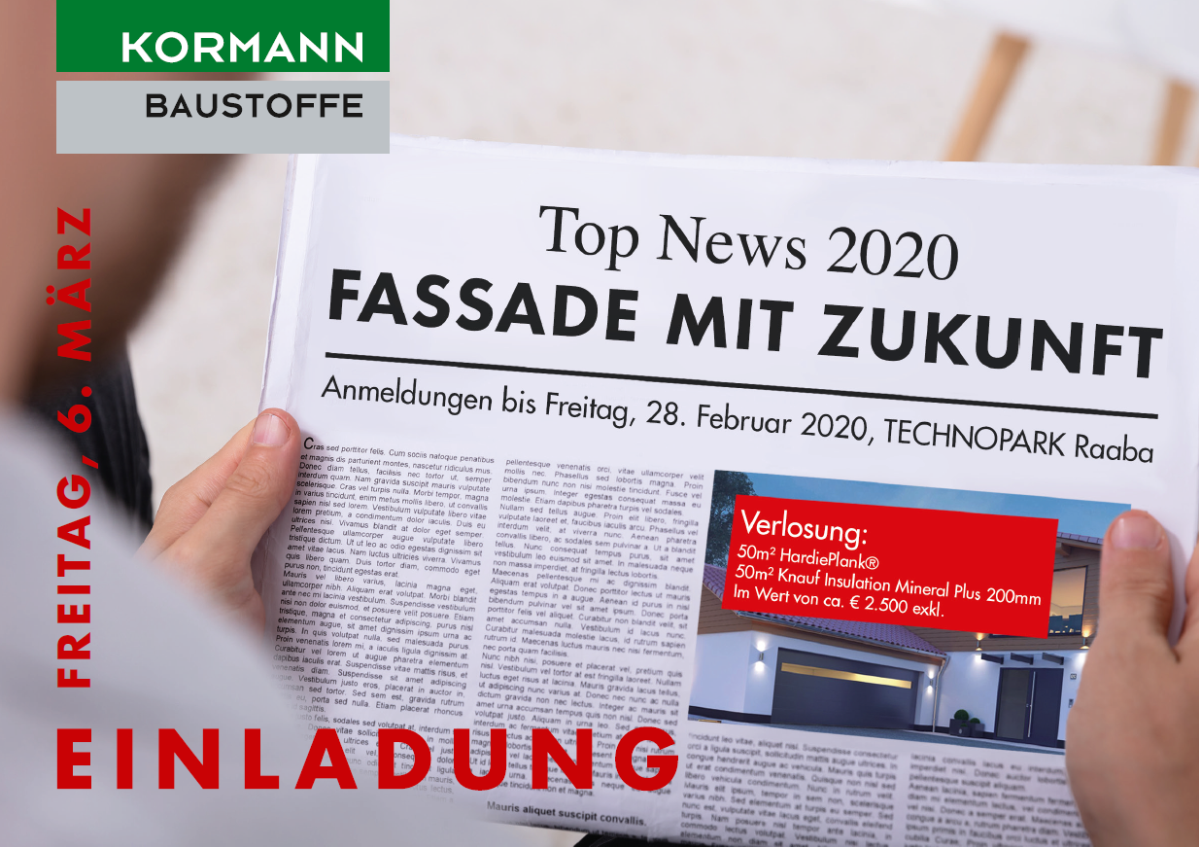 Einladung Fassade mit Zukunft